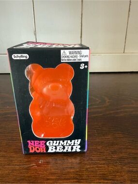 Schylling NeeDoh Gummy Bear Sensory Toy - Orange